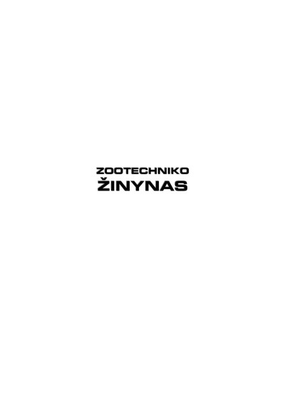 Autorių kolektyvas — Zootechniko žinynas