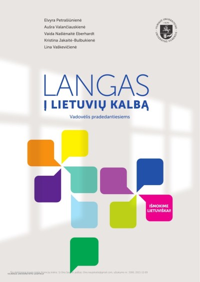 Elvyra Petrašiūnienė & Aušra Valančiauskienė & Vaida Našlėnaitė Eberhardt & Kristina Jakaitė-Bulbukienė & Lina Vaškevičienė — Langas į lietuvių kalbą