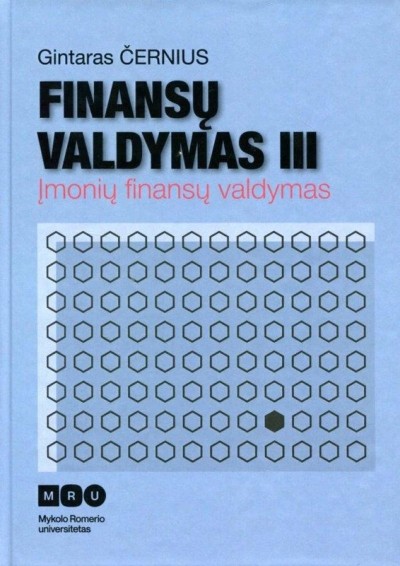 Gintaras Černius — Finansų valdymas III