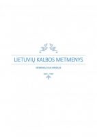 Henrikas Kulvinskas — Lietuviu kalbos metmenys
