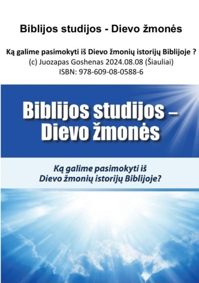 Juozapas Goshenas — Biblijos studijos — Dievo žmonės