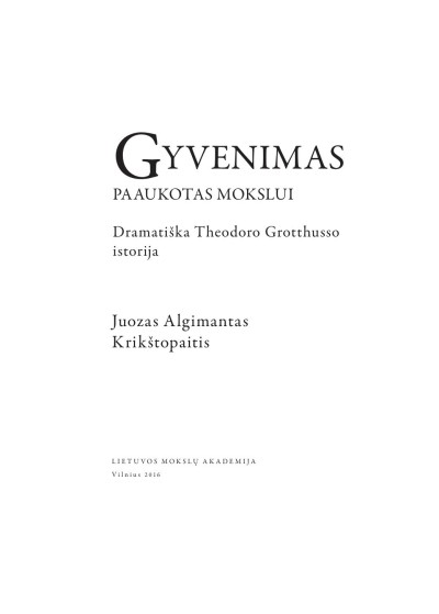 Juozas Algimantas Krikštopaitis — Gyvenimas paaukotas mokslui