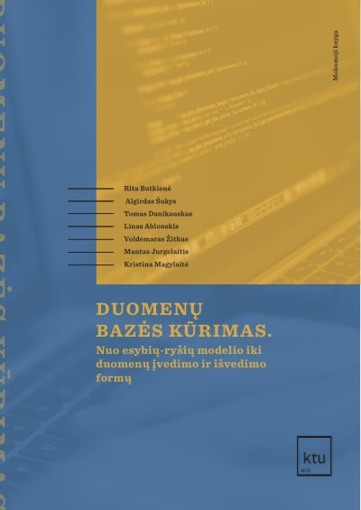 Rita Butkienė & kt. — Duomenų bazės kūrimas